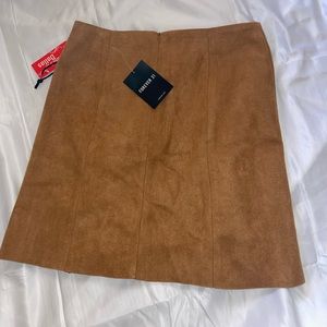 Skirt-short, camel color, size small